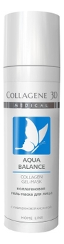 

Коллагеновая гель-маска для лица с гиалуроновой кислотой Aqua Balance Collagen Gel-Mask Home Line 30мл