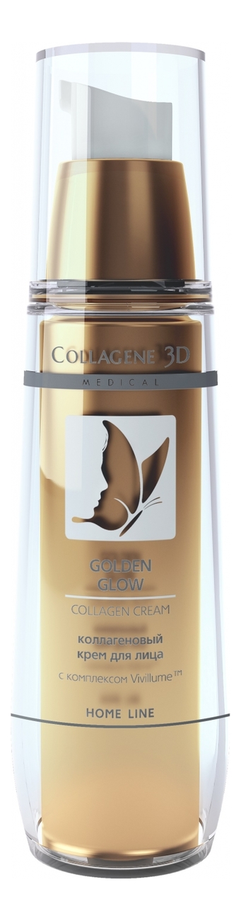 

Коллагеновый крем для лица с комплексом Vivillume Golden Glow Collagen Cream Home Line 30мл