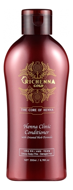 

Кондиционер для волос с хной и комплексом восточных трав Gold Henna Clinic Conditioner With Oriental Herb Formula: Кондиционер 200мл, Кондиционер для волос с хной и комплексом восточных трав Gold Henna Clinic Conditioner With Oriental Herb Formula