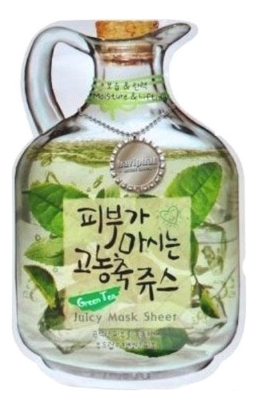 Маска тканевая для лица Green Tea Juicy Mask Sheet Moisture & Lifting 23г (зеленый чай)