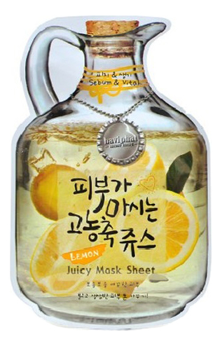 

Маска тканевая для лица Lemon Juicy Mask Sheet Sebum & Vital 23г (лимон)