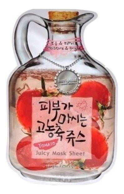 Маска тканевая для лица Tomato Juicy Mask Sheet Moisture & Bright 23г (помидор)