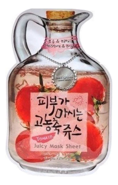 

Маска тканевая для лица Tomato Juicy Mask Sheet Moisture & Bright 23г (помидор)