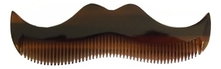 Morgan's Pomade Янтарный гребень в форме усов Comb-Amber