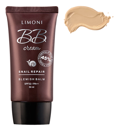 

BB крем для лица с экстрактом секреции улитки 45% Snail Repair Blemish Balm SPF32 PA++ 50мл: No 1, BB крем для лица с экстрактом секреции улитки 45% Snail Repair Blemish Balm SPF32 PA++ 50мл