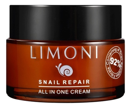 

Крем для лица восстанавливающий с экстрактом слизи улитки 92% Snail Repair All In One Cream 50мл