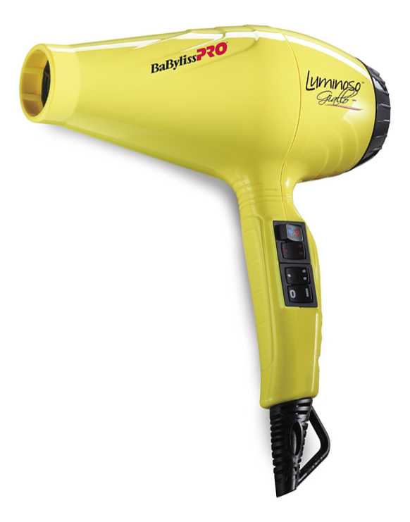 

Фен для волос Luminoso Ionic 2100W (2 насадки): Желтый BAB6350IYE, Фен для волос Luminoso Ionic 2100W (2 насадки)