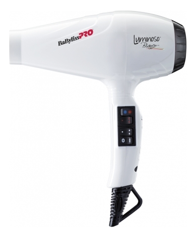 

Фен для волос Luminoso Ionic 2100W (2 насадки): Белый BAB6360IE, Фен для волос Luminoso Ionic 2100W (2 насадки)