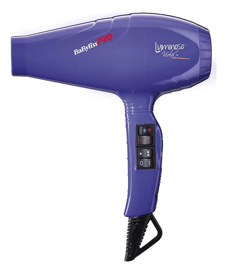

Фен для волос Luminoso Ionic 2100W (2 насадки): Фиолетовый BAB6360IPE, Фен для волос Luminoso Ionic 2100W (2 насадки)