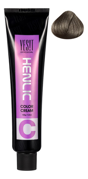 

Крем-краска для волос YES!T Henlic Color Cream 120г: 7.1 Ash Blonde, Крем-краска для волос YES!T Henlic Color Cream 120г