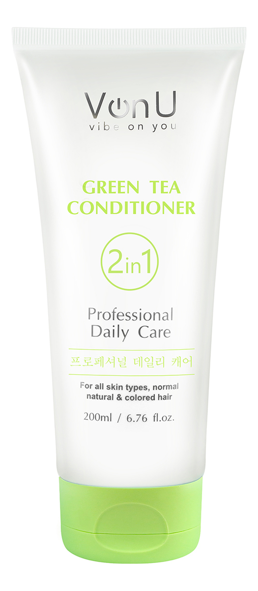 Купить Кондиционер для волос с экстрактом зеленого чая Green Tea Conditioner 200мл, Von-U