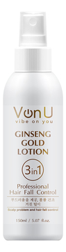 Лосьон для роста волос с экстрактом золотого женьшеня Ginseng Gold Lotion 150мл