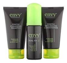 Envy Professional Набор для волос (мусс Dual Fix 12 50мл + шампунь Gentle Cleansing 75мл + кондиционер Gentle Detangling 75мл)