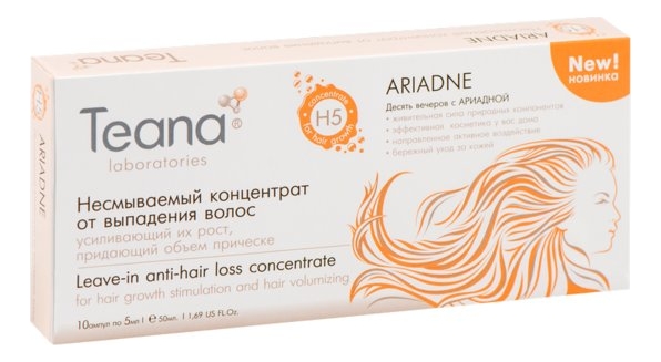 

Несмываемый концентрат от выпадения волос Ariadne Leave-In Anti-Hair Loss Concentrate H5 10*5мл
