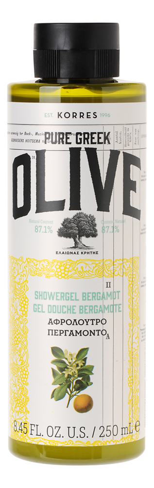 

Гель для душа Pure Greek Olive Showergel Bergamot 250мл (бергамот)