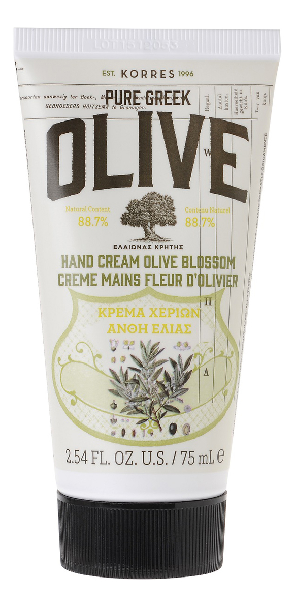 

Крем для рук Pure Greek Olive Hand Cream Olive Blossom 75мл (цветы оливы)