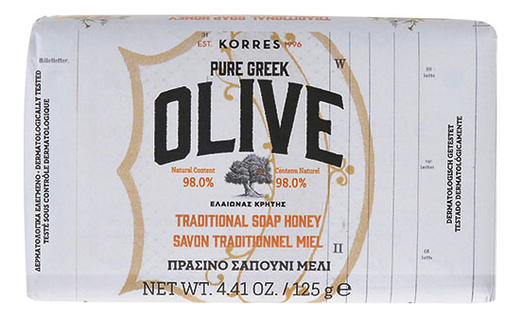 

Мыло для рук и тела мед Pure Greek Olive Traditional Soap Honey 125г