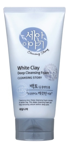 Пенка для умывания Cleansing Story White Clay Deep Cleansing Foam 150г пенка для умывания cleansing story foam cleansing yellow clay 150г