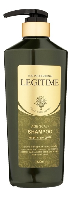 

Шампунь для волос укрепляющий Legitime Age Scalp Shampoo 520мл