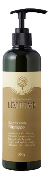 

Увлажняющий шампунь для волос против перхоти Legitime Rich Moisture Shampoo 300г