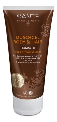 

Шампунь-гель для волос и тела Home II Duschgel Body & Hair Bio-Caffeine & Acai 200мл