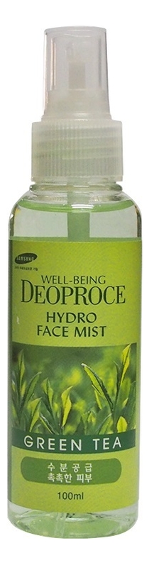 мист для лица увлажняющий deoproce green tea well being hydro face mist 100ml greentea Мист для лица увлажняющий Well-Being Hydro Face Mist Green Tea 100мл
