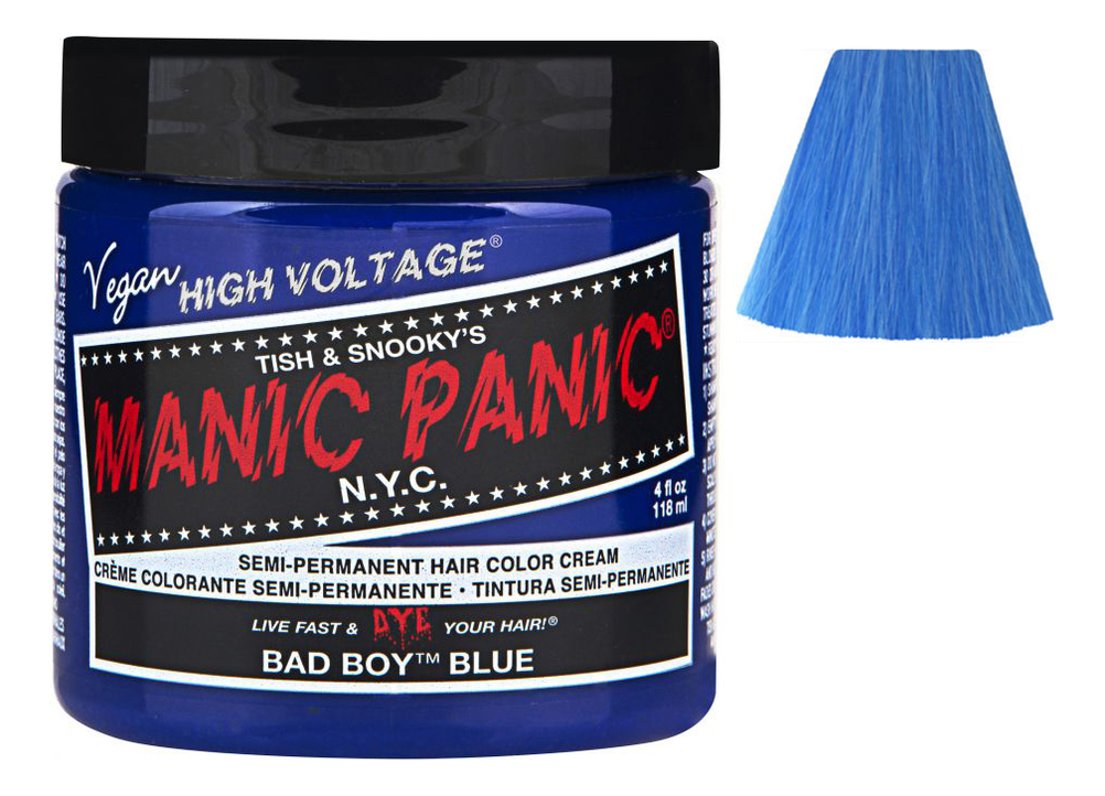 

Краска для волос High Voltage 118мл: Bad Boy Blue, Краска для волос High Voltage 118мл