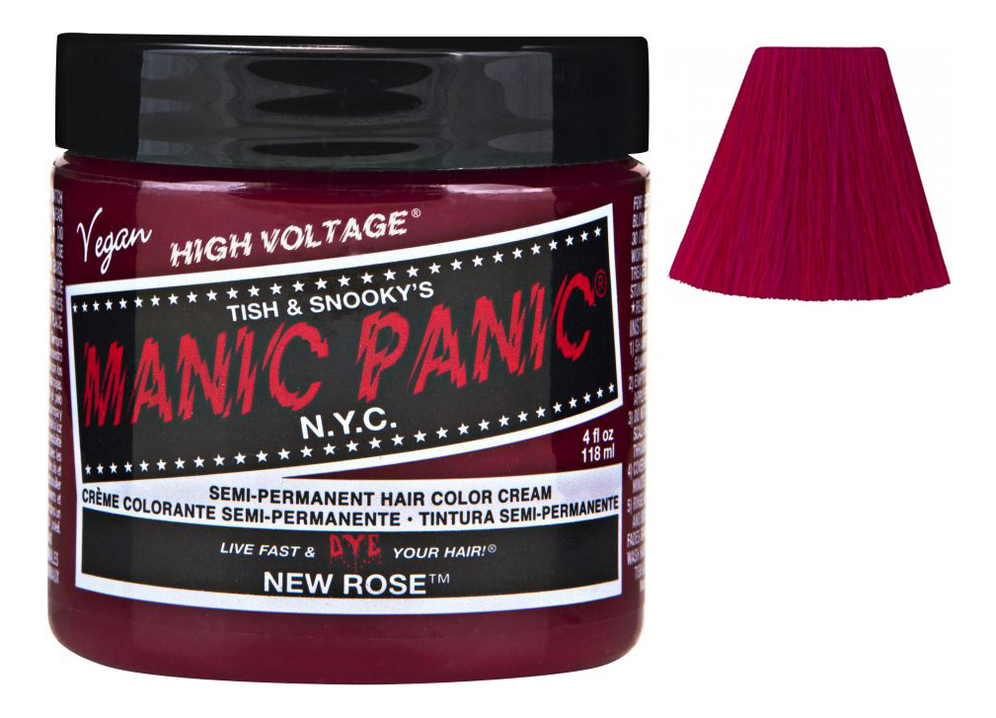 

Краска для волос High Voltage 118мл: New Rose, Краска для волос High Voltage 118мл