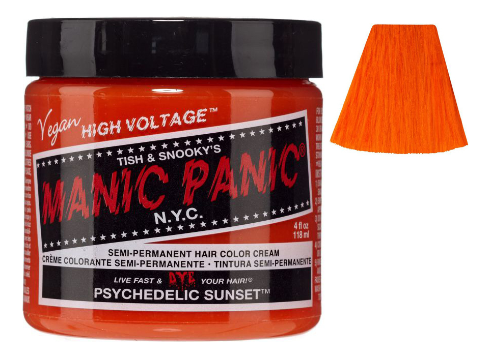 Краска для волос High Voltage 118мл: Psychedelic Sunset manic panic classic cleo rose