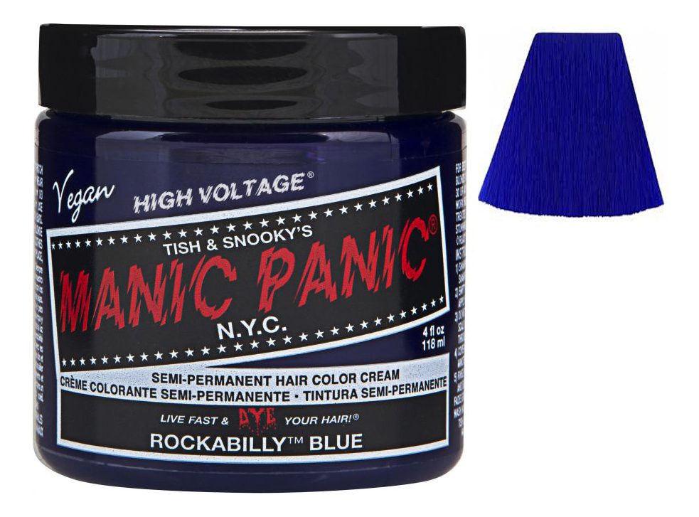 

Краска для волос High Voltage 118мл: Rockabilly Blue, Краска для волос High Voltage 118мл