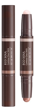 Стик для контурного макияжа Eco Soul Contour Duo Stick 1,9г*2 от Randewoo