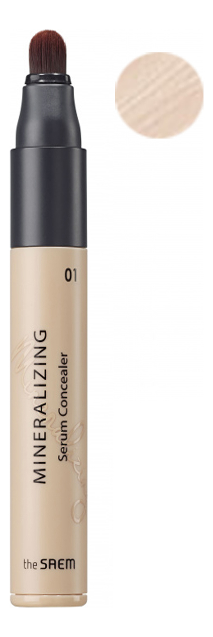 

Минеральная сыворотка-консилер для лица Mineralizing Serum Concealer SPF30 PA++ 5мл: 01 Clear Beige, Минеральная сыворотка-консилер для лица Mineralizing Serum Concealer SPF30 PA++ 5мл