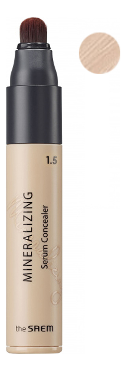 

Минеральная сыворотка-консилер для лица Mineralizing Serum Concealer SPF30 PA++ 5мл: 1.5 Natural Beige, Минеральная сыворотка-консилер для лица Mineralizing Serum Concealer SPF30 PA++ 5мл
