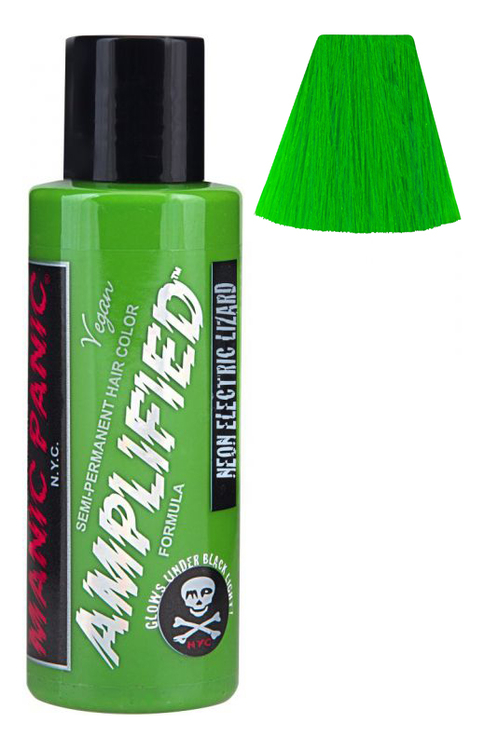 

Усиленная краска для волос Amplified Squeeze Bottle 118мл: Electric Lizard, Усиленная краска для волос Amplified Squeeze Bottle 118мл