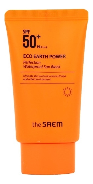 

Крем солнцезащитный водостойкий Eco Earth Power Perfection Waterproof Sun Block SPF50+ PA+++ 50мл: Новый дизайн, Крем солнцезащитный водостойкий Eco Earth Power Perfection Waterproof Sun Block SPF50+ PA+++ 50мл