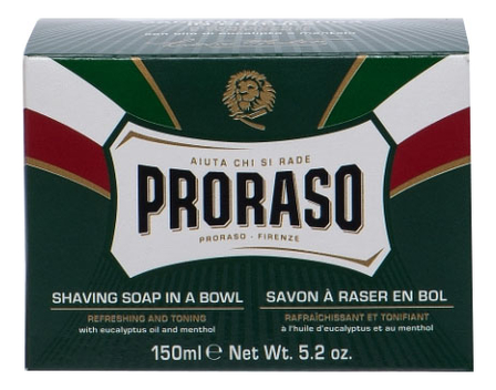 Мыло для бритья proraso ментол и эвкалипт