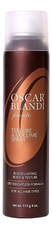 Купить Спрей для объема и текстурирования волос Pronto Dry Texture & Volume Spray: Спрей 113г, Спрей для объема и текстурирования волос Pronto Dry Texture & Volume Spray, Oscar Blandi
