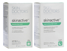 Skin Doctors Набор Комплексный уход Skinactive14 2*50мл (дневной крем + ночной крем)