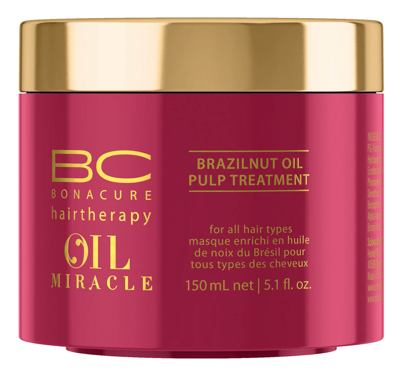 

Маска для волос BC Oil Miracle Brazilnut Oil Pulp Treatment: Маска 150мл, Маска для волос BC Oil Miracle Brazilnut Oil Pulp Treatment