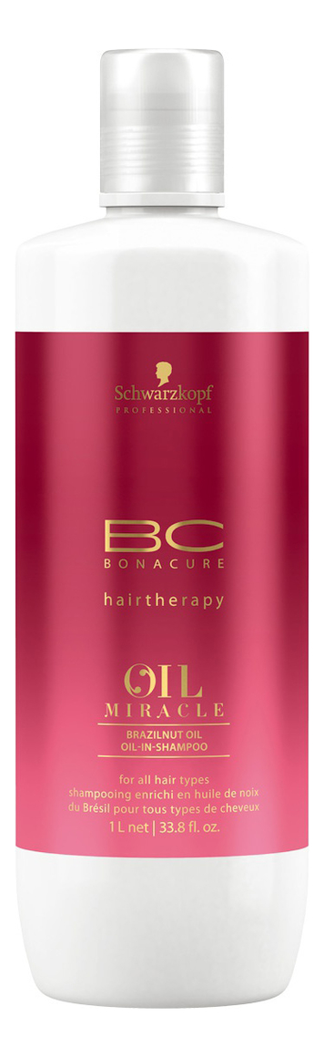 

Шампунь для волос BC Oil Miracle Brazilnut Oil-In-Shampoo: Шампунь 1000мл, Шампунь для волос BC Oil Miracle Brazilnut Oil-In-Shampoo