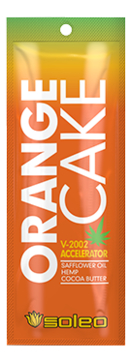 Интенсивный усилитель загара с экстрактом конопли для солярия Basic Orange Cake V-2002 Accelerator