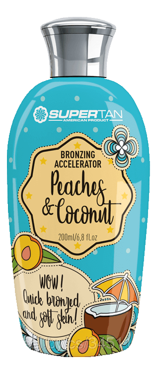 

Бронзирующий ускоритель загара в солярии Peaches & Coconut Cream Bronzing Accelerator (персик и кокосовые сливки): Крем 200мл, Бронзирующий ускоритель загара в солярии Peaches & Coconut Cream Bronzing Accelerator (персик и кокосовые сливки)