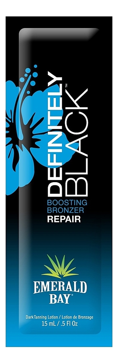 Крем для загара в солярии Definitely Black Boosting Bronzer Repair: Крем 15мл