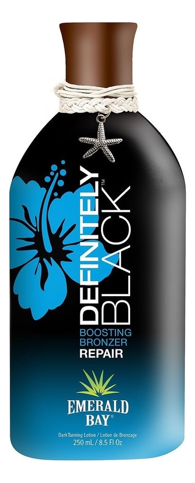 Крем для загара в солярии Definitely Black Boosting Bronzer Repair: Крем 250мл