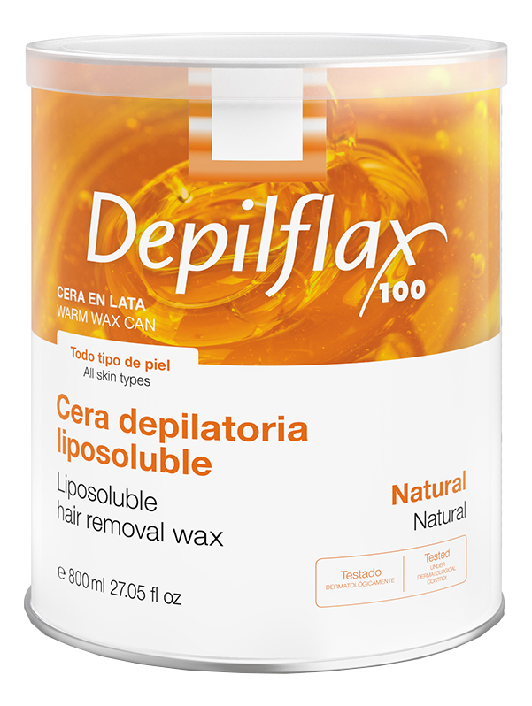 Прозрачный воск для всех типов кожи Liposoluble Nair Removal Wax (натуральный): Воск 800г, Depilflax  - Купить