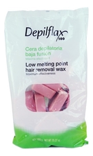 Depilflax Горячий воск для нежной и чувствительной кожи Low Melting Point Hair Removal Wax (розовый)