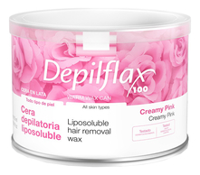 Depilflax Прозрачный воск для чувствительной кожи плотный Liposoluble Nair Removal Wax (розовый)