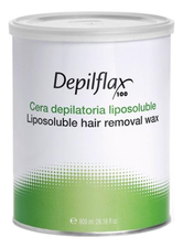 Depilflax Прозрачный воск для усталой кожи с антиоксидантными свойствами плотный Liposoluble Nair Removal Wax (шоколадный)