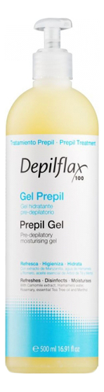 

Гель преддепиляционный очищающий и дезинфицирующий кожу Prepil Gel: Гель 500мл, Гель преддепиляционный очищающий и дезинфицирующий кожу Prepil Gel