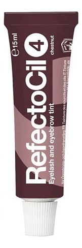 Краска для бровей и ресниц Eyelash & Eyebrow Color 15мл: 4 Каштан